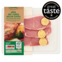 SuperValu Fresh Irish Dry Cured Bacon Chops with Garlic Butter (384 g)