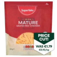 SuperValu Grated Mature Red Cheddar (200 g)