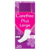 Carefree Plus Large Lightly Scented Panty Liners (20 Piece)