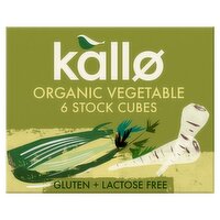 Kallo Organic Vegetable Stock 6 Cubes (66 g)