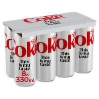 Diet Coke Cans 8 Pack (330 ml)