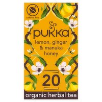 Pukka Organic Lemon Ginger & Manuka Honey Tea (40 g)