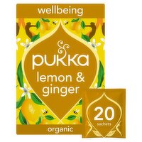 Pukka Organic Tea Lemon Ginger & Manuka Honey 20 Bags (34 g)