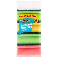 Killeen Extra Strong Rainbow Scourers 4 Pack (4 Piece)