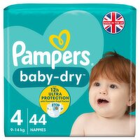 Pampers Baby-Dry Size 4 Nappies (44 Piece)