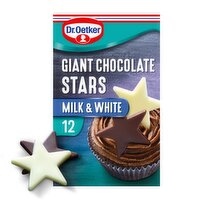 Dr. Oetker Giant Milk & White Chocolate Stars (20 g)