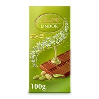 Lindt Lindor Pistachio Chocolate Bar (100 g)