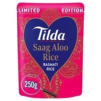 Tilda Microwave Saag Aloo Basmati Ltd Edition (250 g)