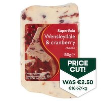 SuperValu Wensleydale & Cranberry Cheese (150 g)