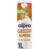 Alpro No Sugars Nutty Almond Drink (1 L)