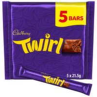 Cadbury Twirl Chocolate Bar 5 Pack (21.5 g)
