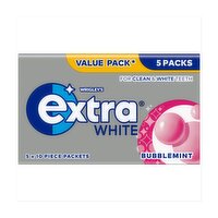 Wrigley's Extra White Bubblemint Gum 5 Pack (14 g)
