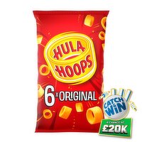 Hula Hoops Original Crisps 6 Pack (24 g)