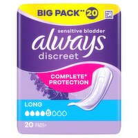 Always Discreet For Sensitive Bladder Long Pads Vp (20 Piece)