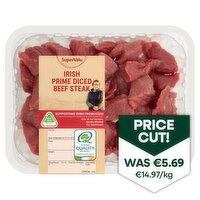 SuperValu Fresh Irish Lean Diced Beef (380 g)