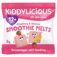 Kiddylicious Strawberry & Banana Smoothie Melts 12+ Months (6 g)