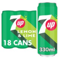 7UP Lemon & Lime Can 18 Pack (330 ml)