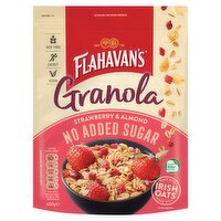 Flahavans No Added Sugar Strawberry & Almond Granola (400 g)