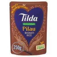Tilda Microwave Wholegrain Pilau Basmati Rice (250 g)