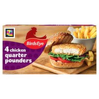 Birds Eye Chicken Quarter Pounders 4 Pack (454 g)