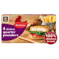 Birds Eye Chicken Quarter Pounders 4 Pack (454 g)