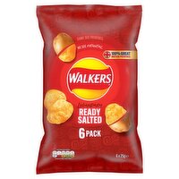 Walkers Ready Salted Crisps 6 Pack (25 g)