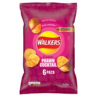 Walkers Prawn Cocktail Crisps 6 Pack (25 g)