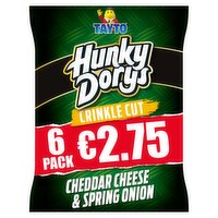 Tayto Hunky Dorys Cheese & Onion 6 Pack (25 g)