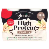 Glenisk High Protein Vanilla Strained Irish Yogurt 4 Pack (105 g)