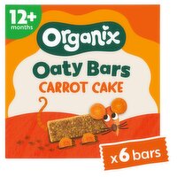 Organix Carrot Cake Soft Oaty Bar 12 Months 6 Pack (23 g)