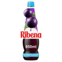 Ribena Blackcurrant Concentrate No Added Sugar (850 ml)
