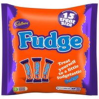Cadbury Fudge Chocolate Bars Treatsize Bag  (202 g)