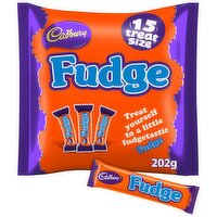 Cadbury Fudge Chocolate Bars Treatsize Bag  (202 g)