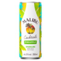 Malibu Rum & Sparkling Pineapple Premix Drink  (250 ml)