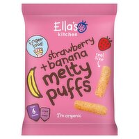 Ella's Kitchen Strawberry & Banana Melty Puffs 6+ Months (20 g)