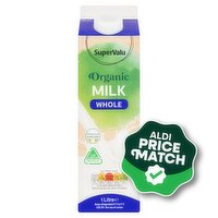 SuperValu Organic Whole Milk (1 L)