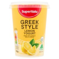 SuperValu Lemon Greek Style Yogurt (450 g)
