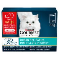 Gourmet Perle Ocean Delicacies Cat Food 12 Pack (1.02 kg)