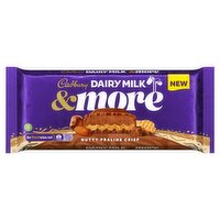 Cadbury Dairy Milk & More Nutty Praline Crisp Bar (180 g)