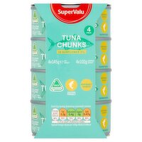 SuperValu Tuna Chunks In Sunflower Oil 4 Pack (145 g)