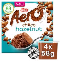 Aero Choco Hazelnut Mousse 4 Pack (58 g)