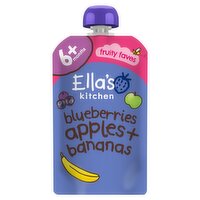 Ella's Kitchen Blueberries Apples Bananas & Vanilla Pouch 4+Months (120 g)