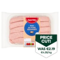 SuperValu Family Value 20 Pack Pork Sausages (500 g)