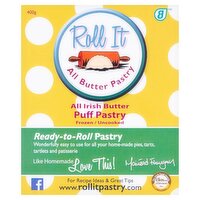 Roll It Pastry All Butter Puff Pastry  (400 g)