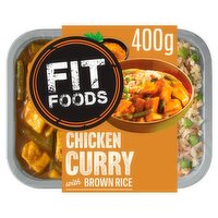 Fit Foods Chicken Curry with Brown Rice (400 g)