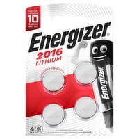 Energizer 2016 Lithium Coin Batteries (4 Piece)