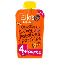 Ella's Kitchen Squash Sweet Potatoes & Parsnips Pouch 4+Months (120 g)