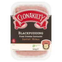 Clonakilty Black Pudding Dinner Sausages (360 g)