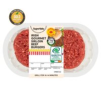 SuperValu Fresh Irish Gourmet Sirloin Beef Burgers 2 Pack (260 g)