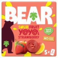 Bear Super Sour Strawberry & Apple Pure 5 Pack  (100 g)